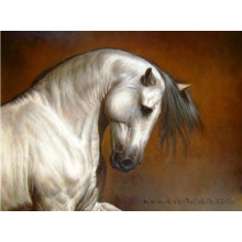 Pintado à mão moderna arte animal cavalo pintura a óleo decoração para casa (an-001)